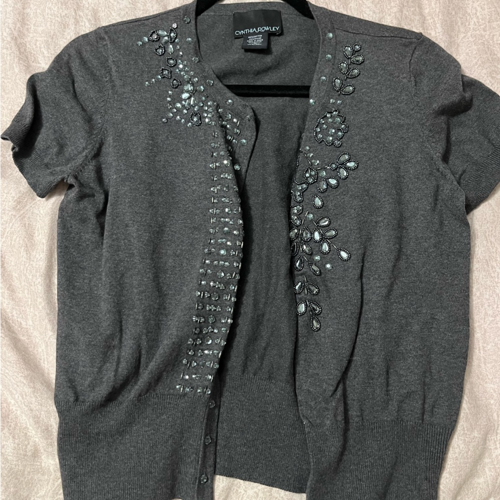 Cynthia Rowley vest/cover jacket short sleeve size medium